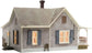 Woodland Scenics BR4933 Old Homestead N scale model kit featuring a detailed miniature rural farmhouse and surrounding scenery.