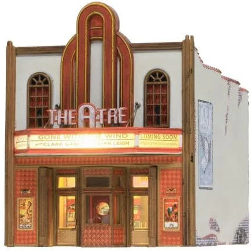 Woodland Scenics BR4944 N Scale LED Lighted Theater - Assembled Model - BYMRR Train Store