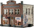 HO scale Records and Recruitment Facility model by Woodland Scenics, detailed miniature building with signage and realistic textures.