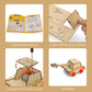 STEM Building Kits for Children Aged 5-12: 6 Wooden Craft Projects and 3D Puzzles for Educational Development and Gift-Giving - BYMRR Train Store
