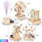 YUTIN 5-pack STEM science kits for children featuring wood arts, crafts, 3D puzzles, and engineering building models for ages 8-14.