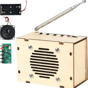 STEM Science Kits for Ages 8-14: FM Radio Construction and DIY Electronic Snap Circuits Projects for Teens and Preteens (Classic Wood)