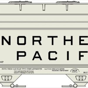 HO Scale 2-Bay ACF Covered Hopper - Northern Pacific Model ACU2206