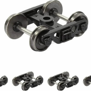 4-Piece HO Scale 1:87 Roller Bearing Truck with 36" Metal DC Wheels and Triple-Spring Bogies HP3387