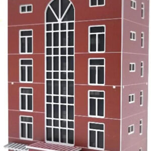 ATINGSHOKB N Scale Building 1:150 Train Railway Modern City Shopping Mall Buildings House Assembled Architectural for Model Train Layout