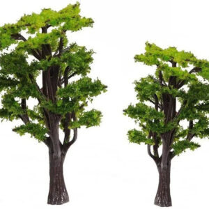 WINOMO 12-Piece Miniature Model Trees for Train Railroad Scenery and Landscape Enhancement