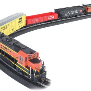 Bachmann Trains Rail Chief HO Scale Electric Train Set - 130 Piece Ready-to-Run Collection