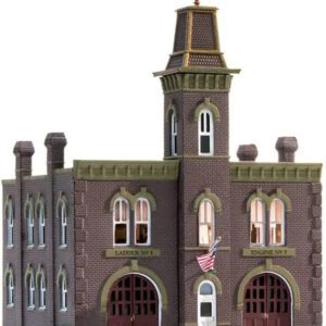 Woodland Scenics BR4934 N Scale Pre-Assembled Firehouse Model
