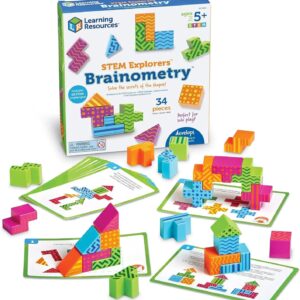 Learning Resources STEM Explorers Brainometric 3D Puzzle: Logic-Based Toys for Developing Fine Motor Skills and Mathematical Reasoning in Children