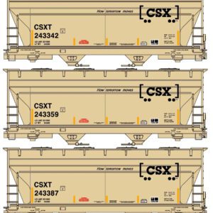 Experience the Future of Freight with the CSX 2-Bay ACF Hopper Three-Car Set