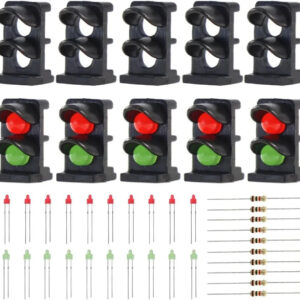 Evemodel 10 Sets Target Face with Leds for Railway Dwarf Signal N Z Scale 2 Aspects JTD14