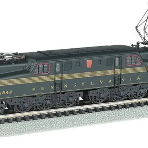 Bachmann Industries GG1 DCC Ready Electric Locomotive PRR #4842 N-Scale, Brunswick Green with Five Stripes