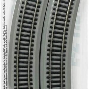 Bachmann Trains E-Z Track 18-Inch Radius Curved Track Set (4 Pieces) - Nickel Silver Rail with Gray Roadbed - HO Scale