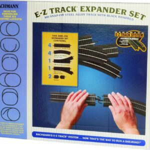 Bachmann Trains Snap-Fit E-Z Track Layout Expander Set - Steel Alloy Rail with Black Roadbed - HO Scale