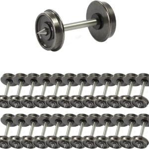 24-Piece HO Scale 36-Inch Metal Wheelsets with Metal DC Wheels and Axles - Model C8721