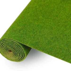 CP138 Artificial Grass Mat for Model Scenery - Green, 40 x 100 cm (15.7" x 39") - Ideal for Craft and Decoration Projects