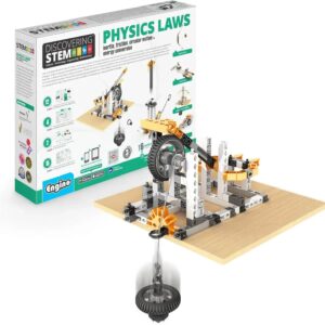 Engino STEM Educational Kit: Comprehensive Exploration of Physics Principles Including Inertia, Friction, and Circular Motion for Ages 9 and Up, Featuring Creative Engineering Projects and Six Model Options, Perfect Gift for Young Innovators