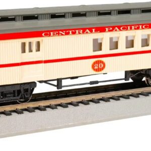 Bachmann Trains HO Scale Central Pacific Era Passenger Cars (1860-1880) for Model Railway Enthusiasts