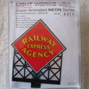 0071 Large Model REA Railway Express Animated & Lighted Billboard by Miller Signs