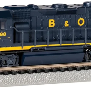 All aboard the Bachmann EMD GP40 Diesel Locomotive - B&O® #3688! 🚂✨ Perfect for N Scale train enthusiasts! #ModelTrains #RailroadLove