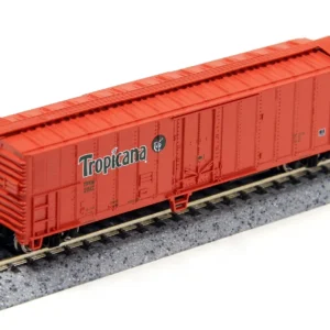 Elevate Your Model Train Collection with the Bachmann N Scale Tropicana 50' Steel Refrigerated Boxcar #250